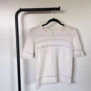 Jcrew short sleeve knit sweater